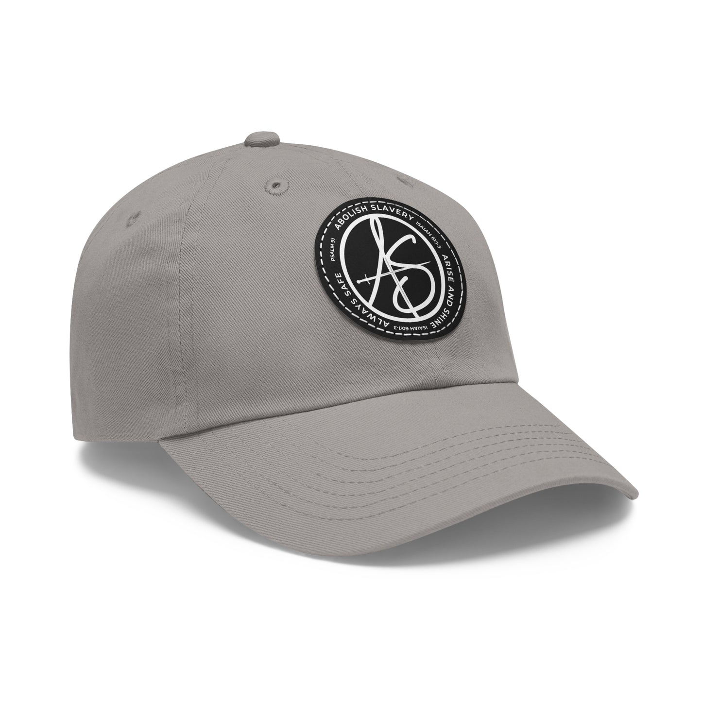AS Logo Dad Hat with Leather Patch (Round)