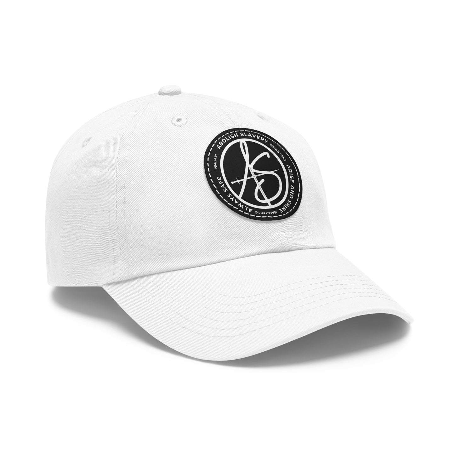 AS Logo Dad Hat with Leather Patch (Round)