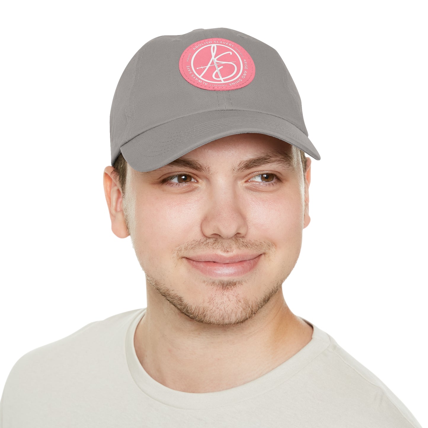 AS Logo Dad Hat with Leather Patch (Round)