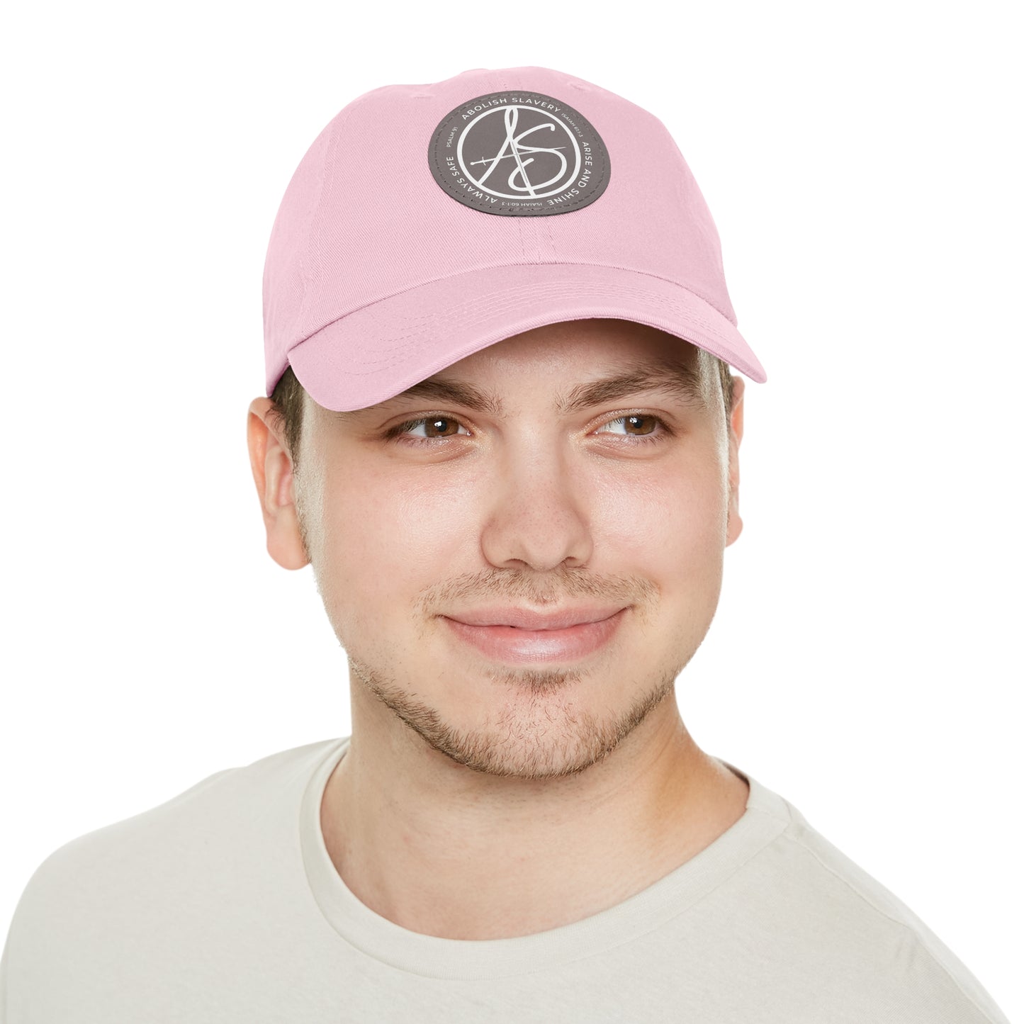AS Logo Dad Hat with Leather Patch (Round)