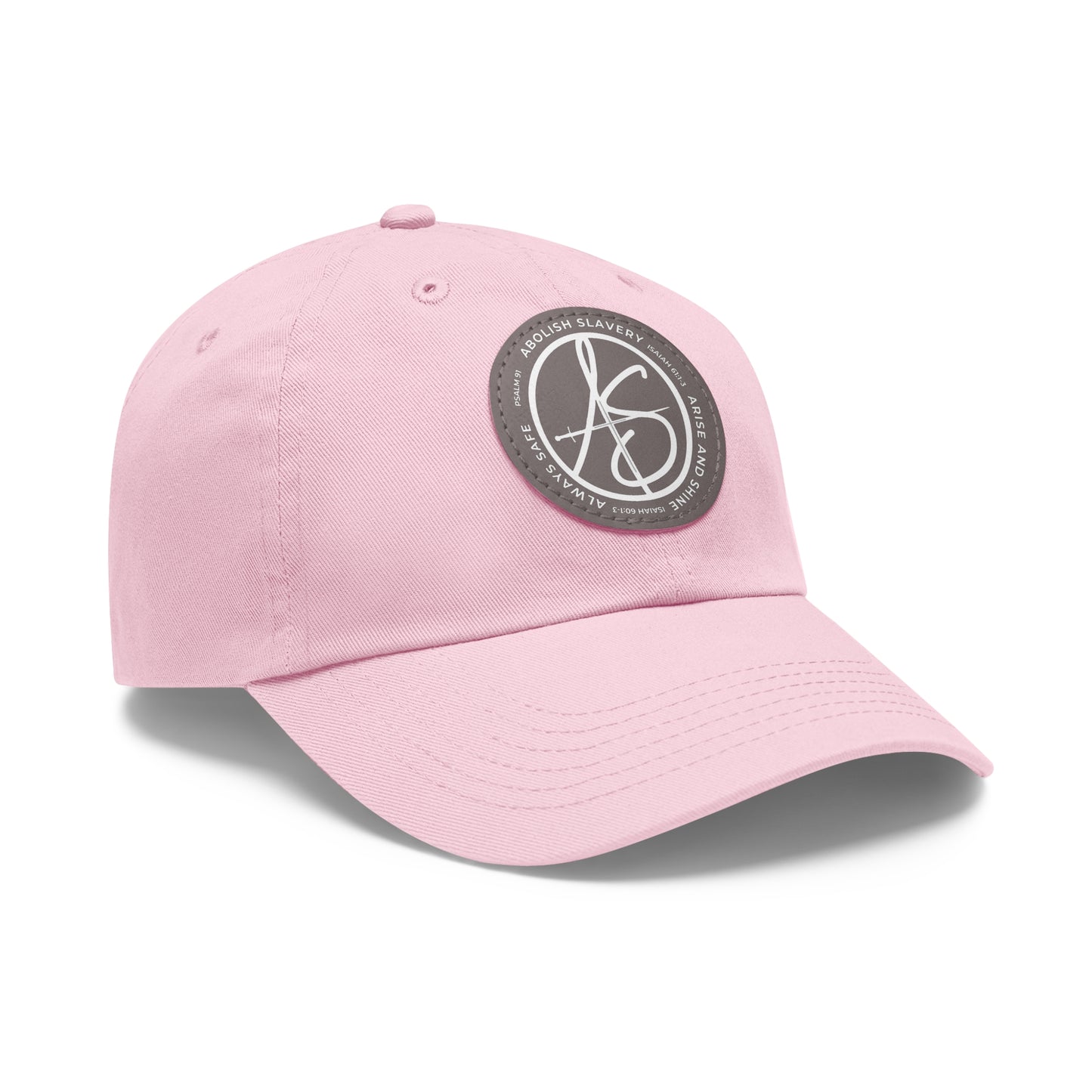 AS Logo Dad Hat with Leather Patch (Round)