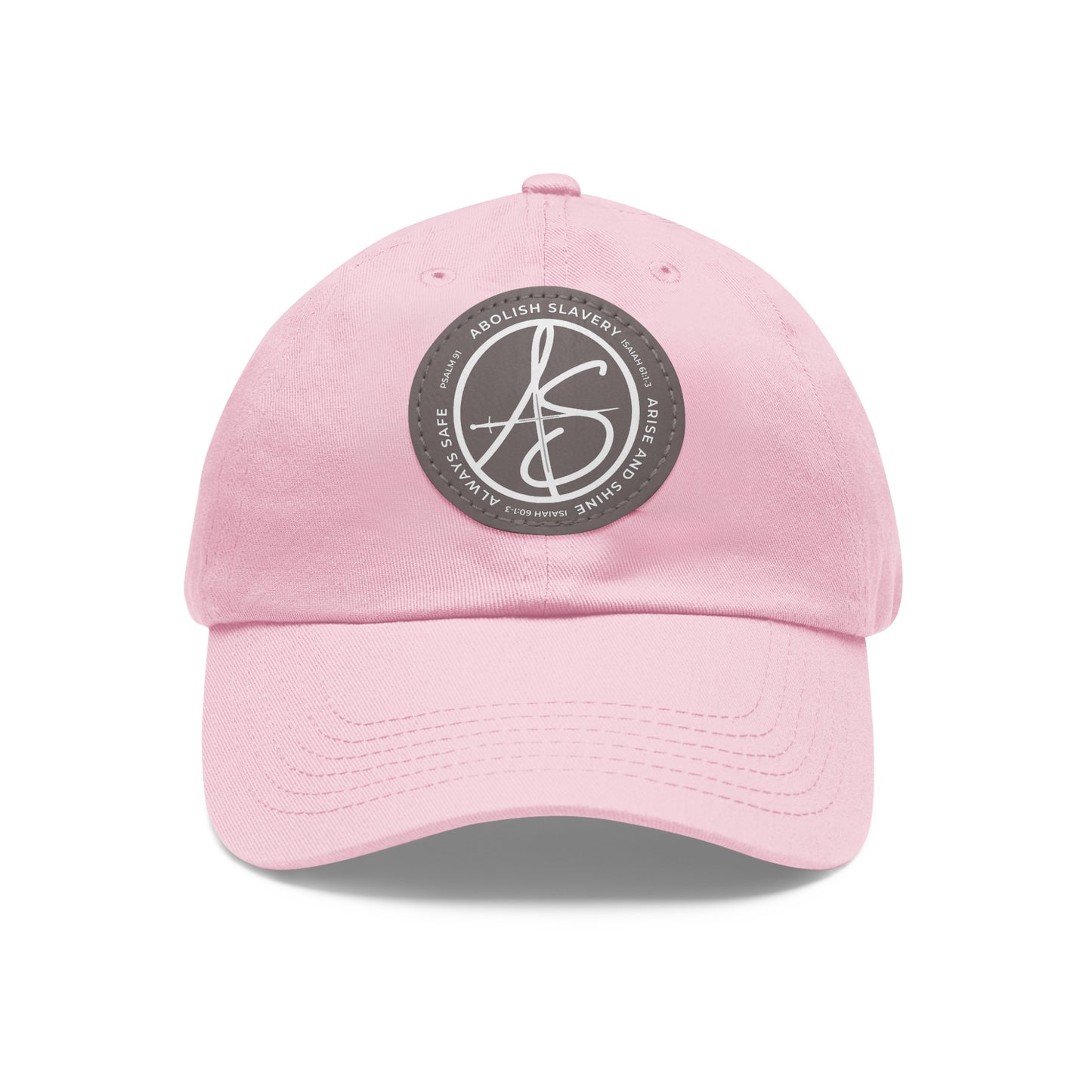 AS Logo Dad Hat with Leather Patch (Round)