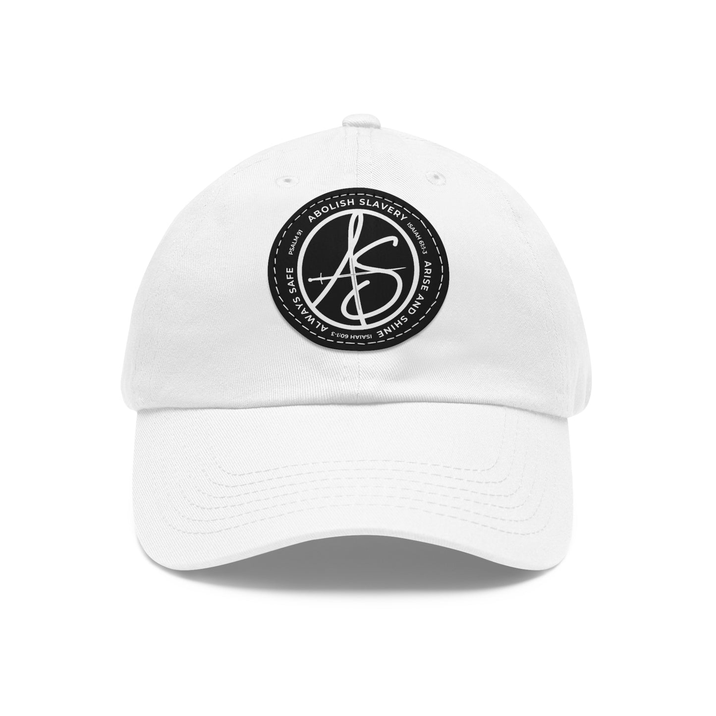 AS Logo Dad Hat with Leather Patch (Round)