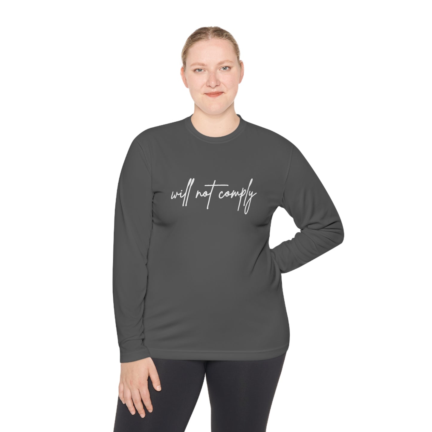 Will Not Comply Unisex Lightweight Long Sleeve Tee