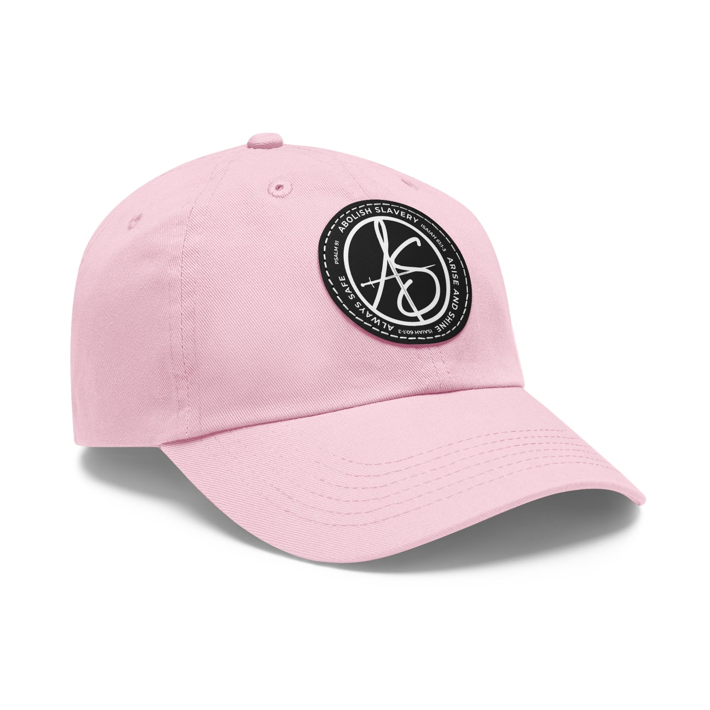 AS Logo Dad Hat with Leather Patch (Round)