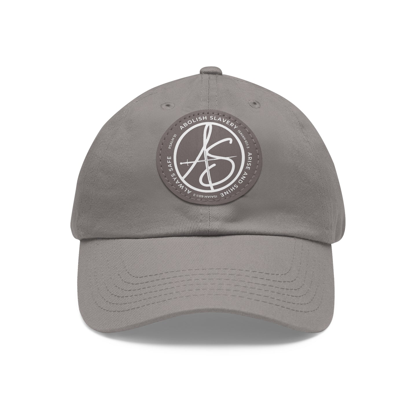 AS Logo Dad Hat with Leather Patch (Round)