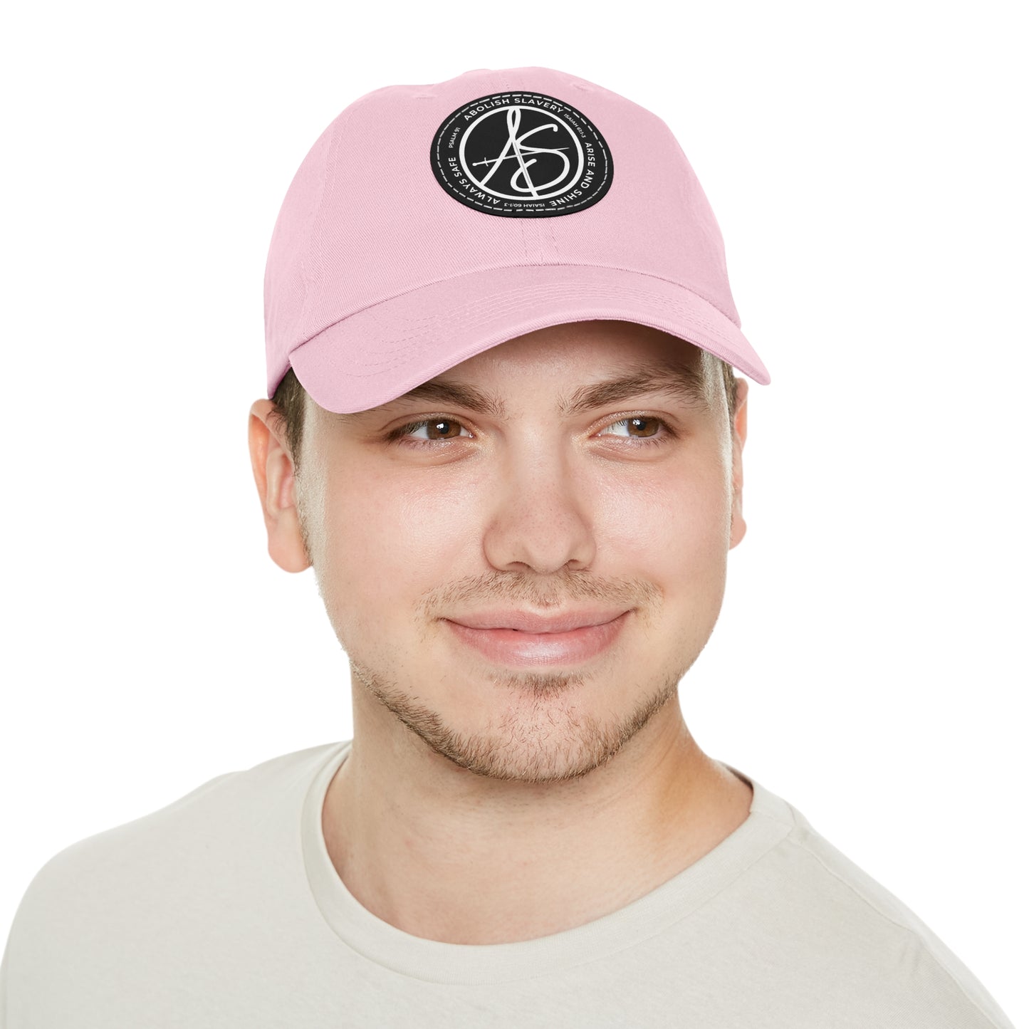 AS Logo Dad Hat with Leather Patch (Round)