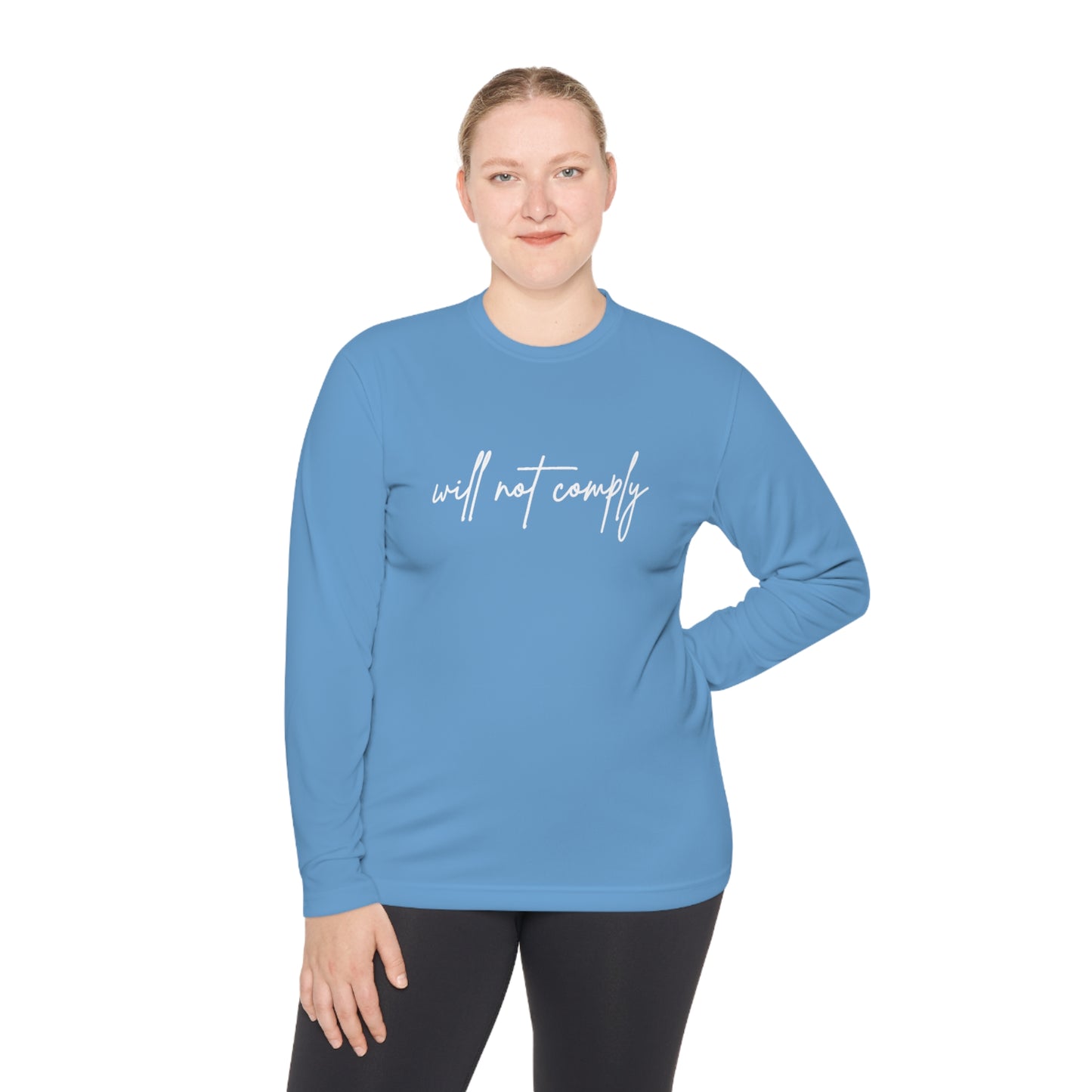 Will Not Comply Unisex Lightweight Long Sleeve Tee