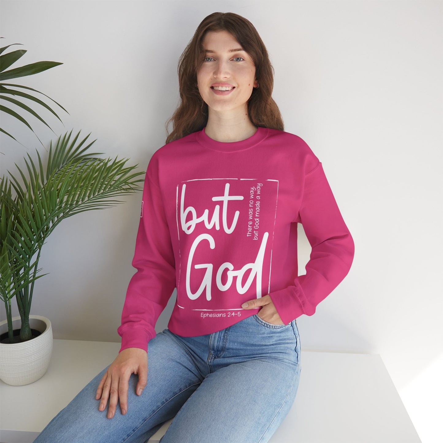 But God Unisex Heavy Blend™ Crewneck Sweatshirt