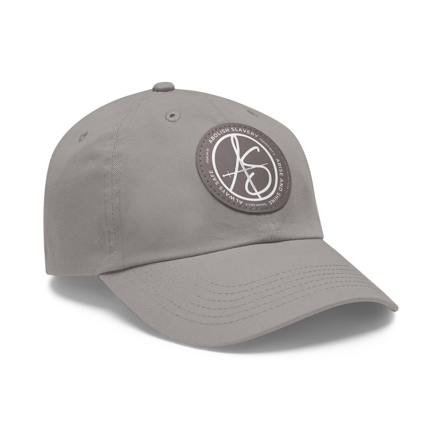 AS Logo Dad Hat with Leather Patch (Round)