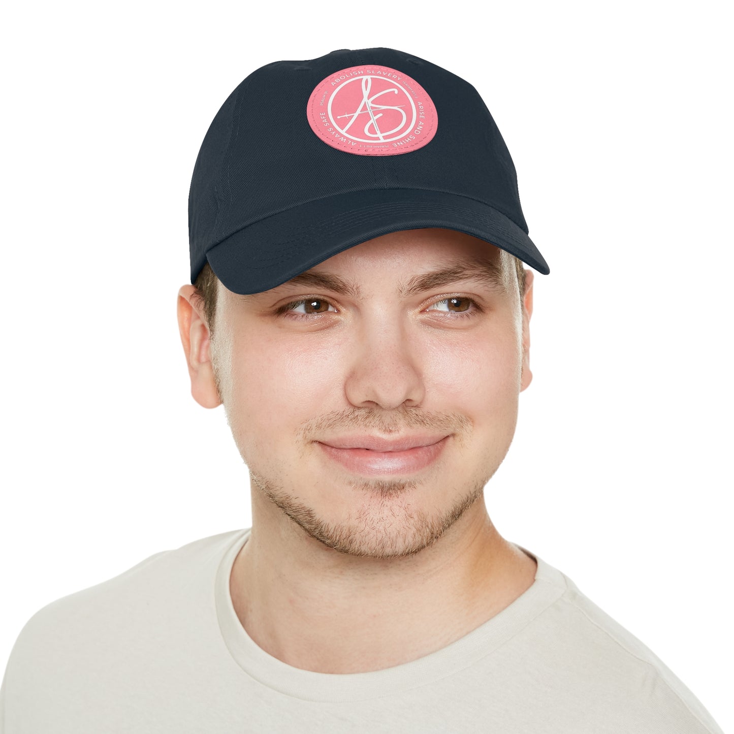AS Logo Dad Hat with Leather Patch (Round)