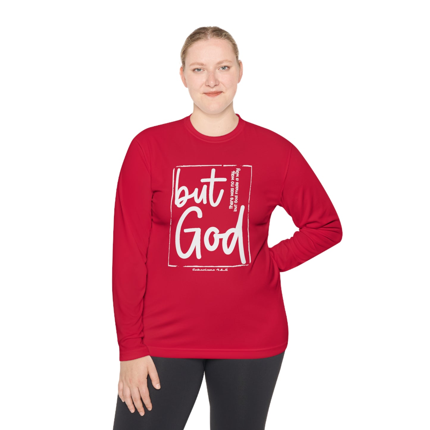But God Unisex Lightweight Long Sleeve Tee