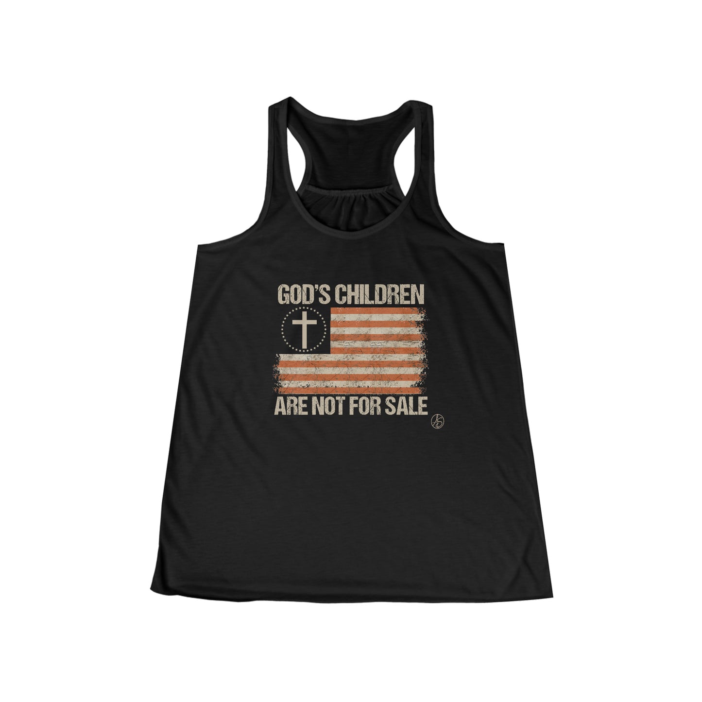 God’s Children Are Not For Sale Women's Flowy Racerback Tank