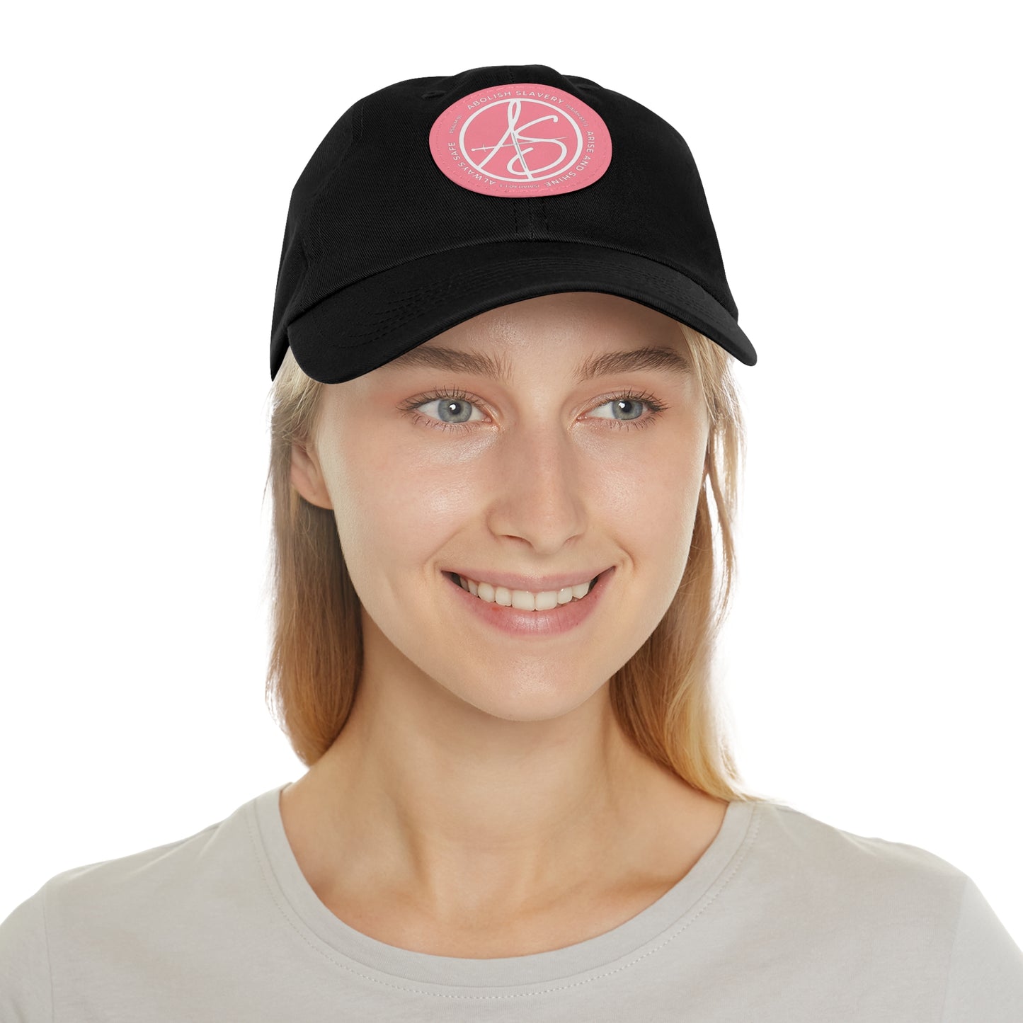 AS Logo Dad Hat with Leather Patch (Round)