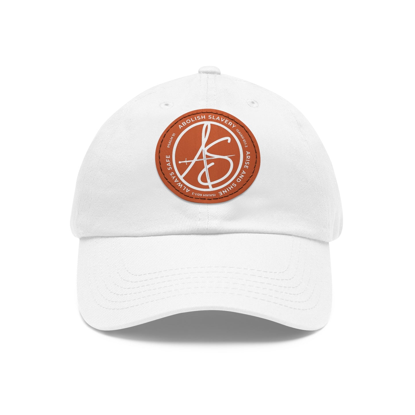 AS Logo Dad Hat with Leather Patch (Round)