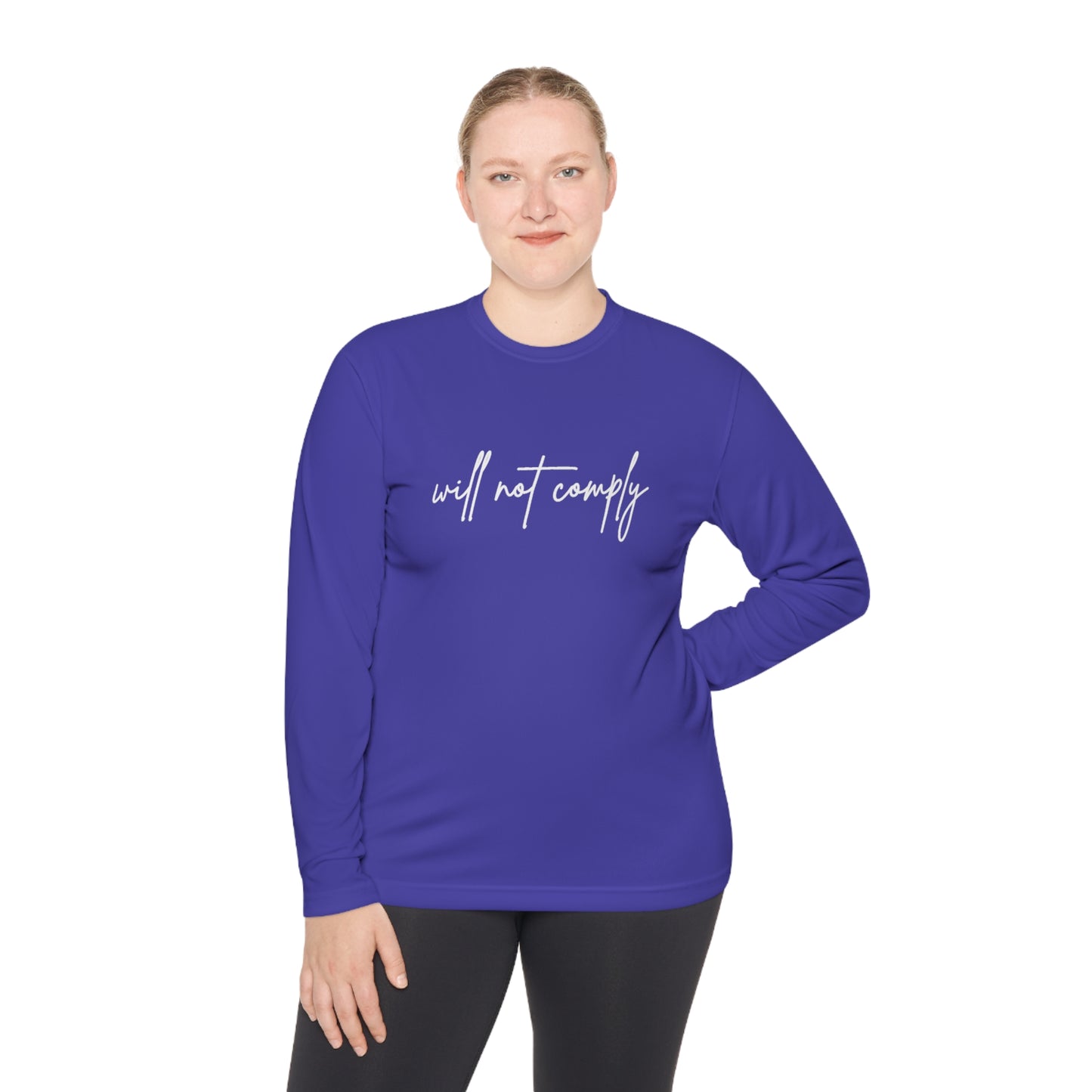 Will Not Comply Unisex Lightweight Long Sleeve Tee
