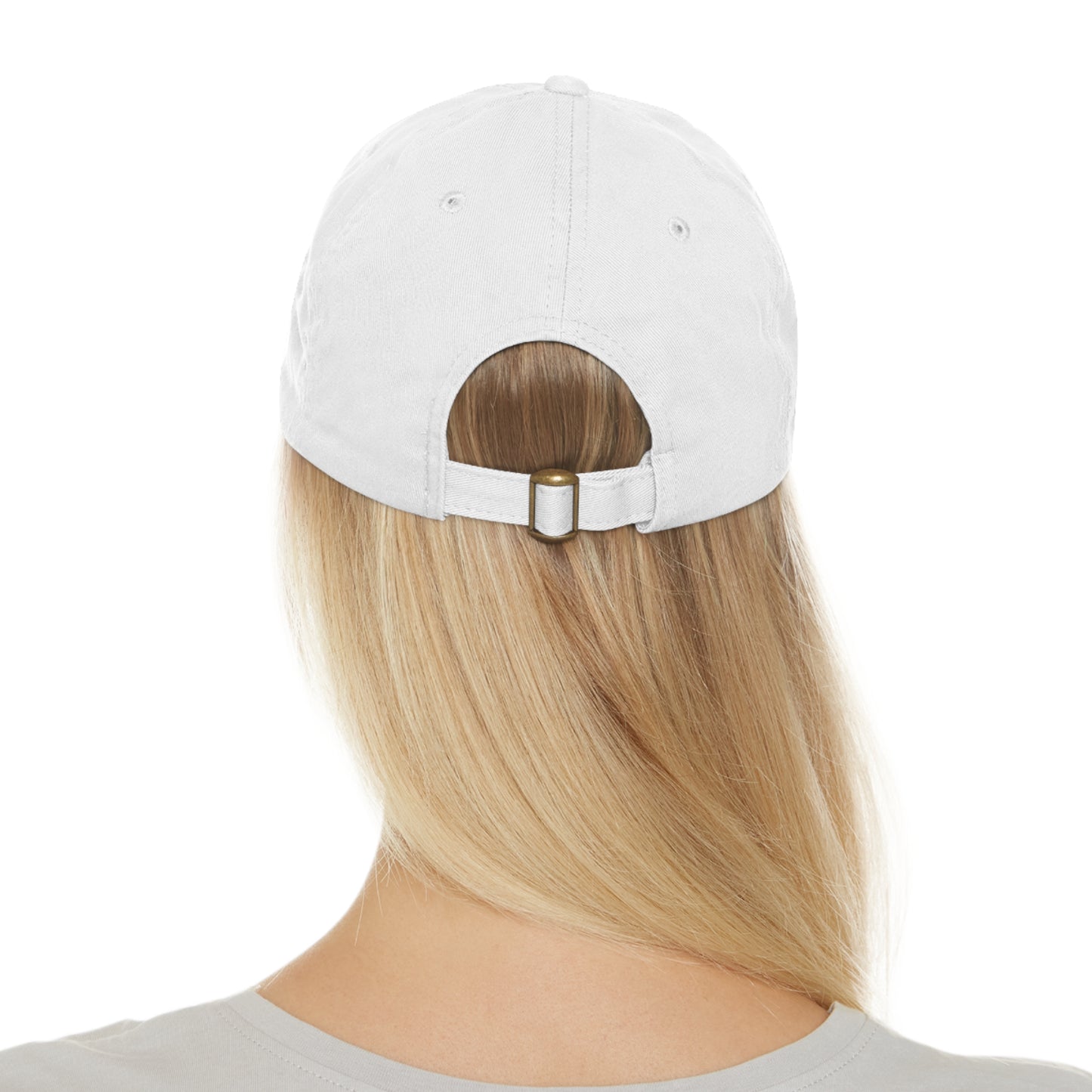 AS Logo Dad Hat with Leather Patch (Round)