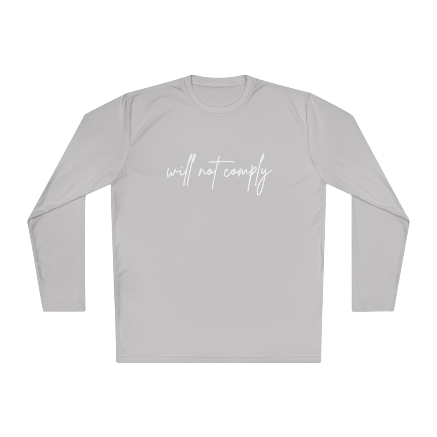 Will Not Comply Unisex Lightweight Long Sleeve Tee