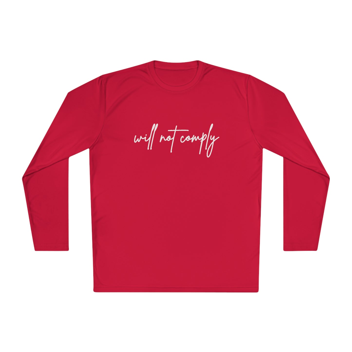 Will Not Comply Unisex Lightweight Long Sleeve Tee