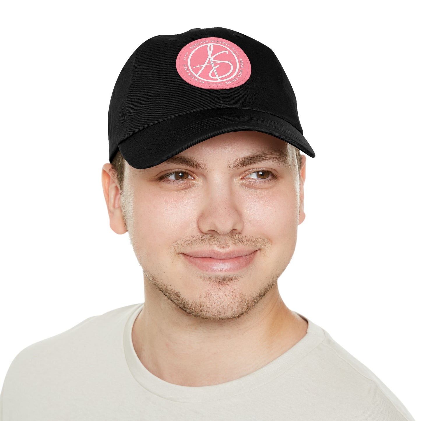 AS Logo Dad Hat with Leather Patch (Round)