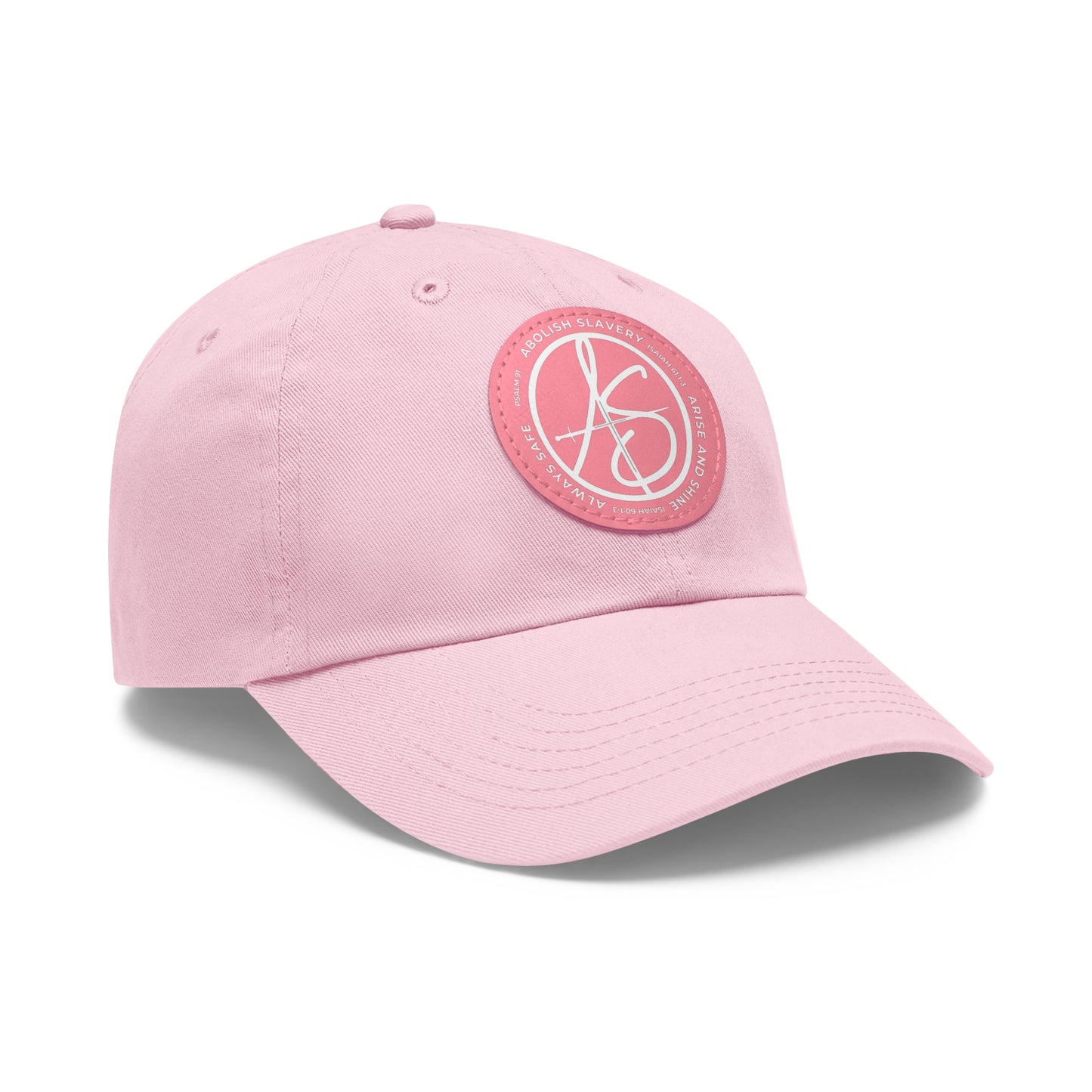 AS Logo Dad Hat with Leather Patch (Round)
