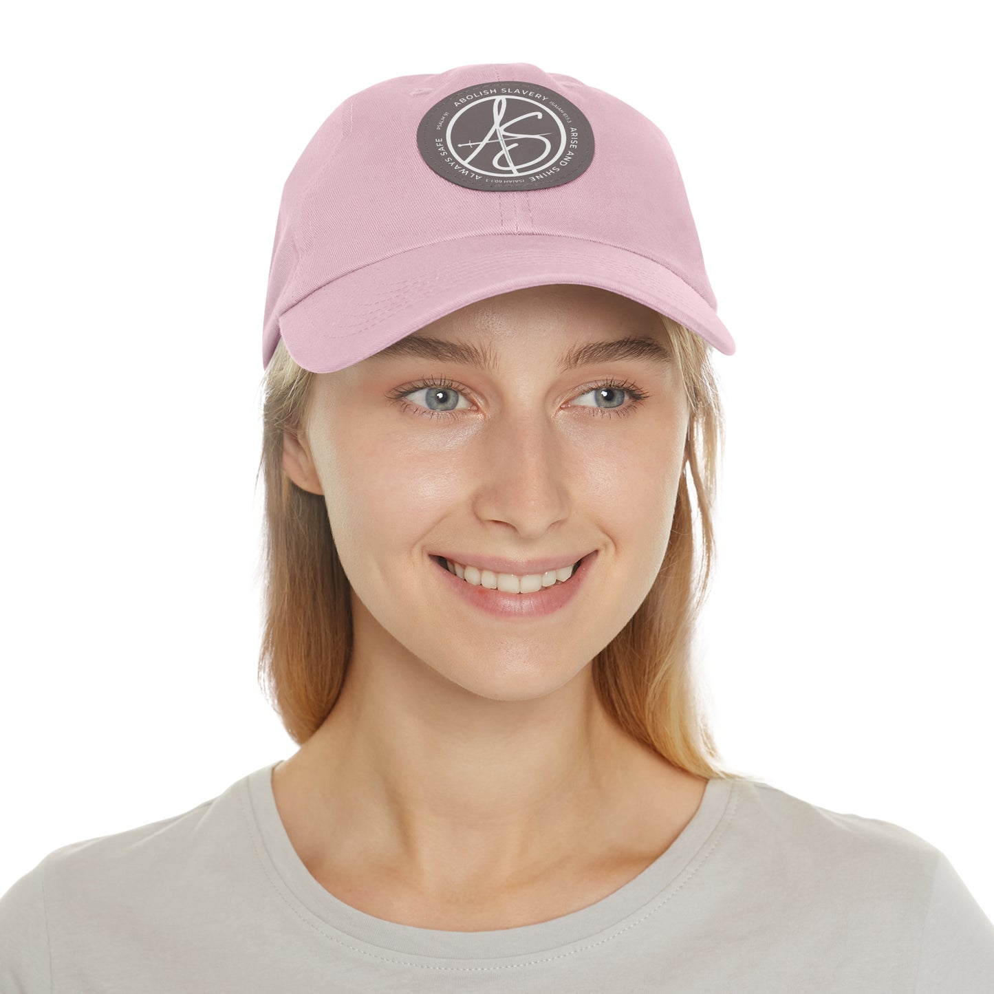 AS Logo Dad Hat with Leather Patch (Round)