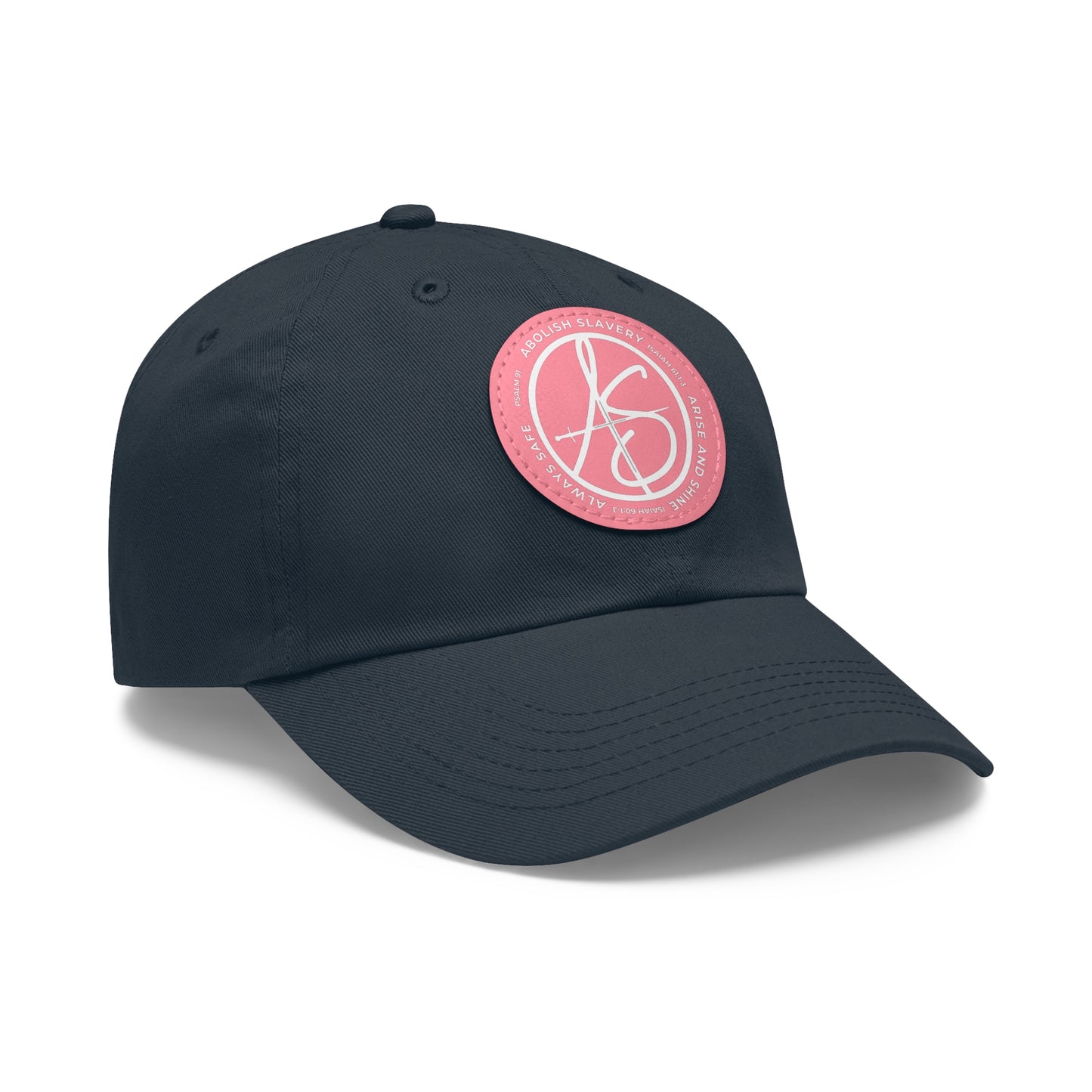 AS Logo Dad Hat with Leather Patch (Round)