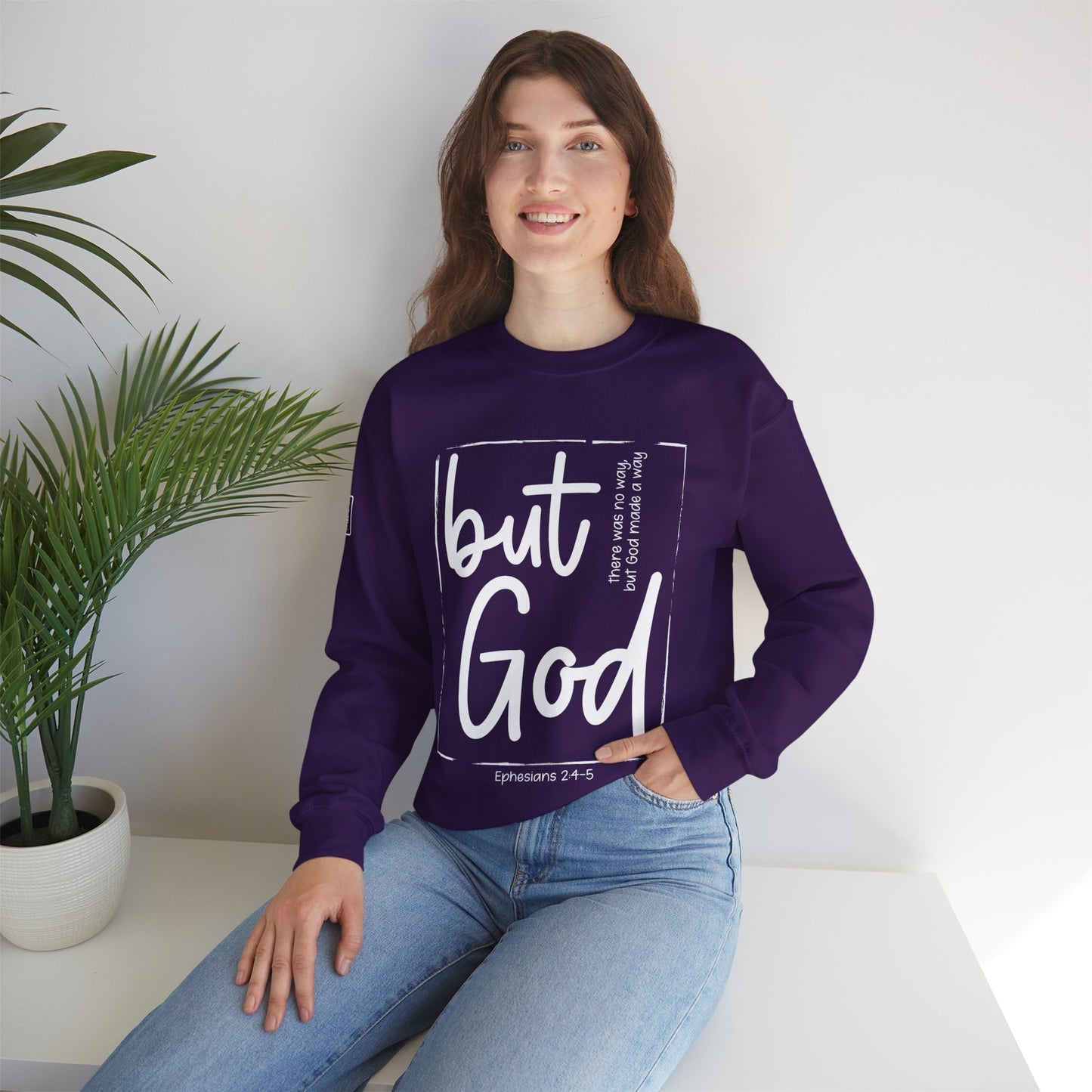 But God Unisex Heavy Blend™ Crewneck Sweatshirt