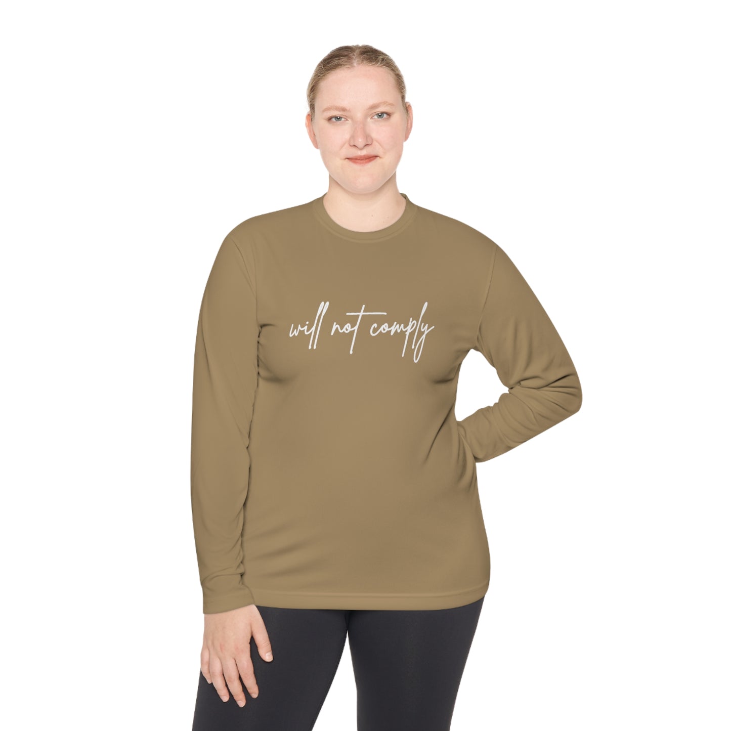 Will Not Comply Unisex Lightweight Long Sleeve Tee