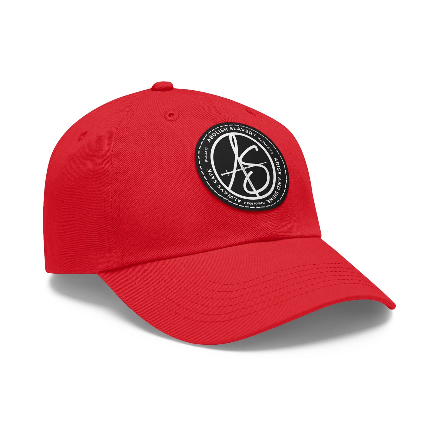 AS Logo Dad Hat with Leather Patch (Round)