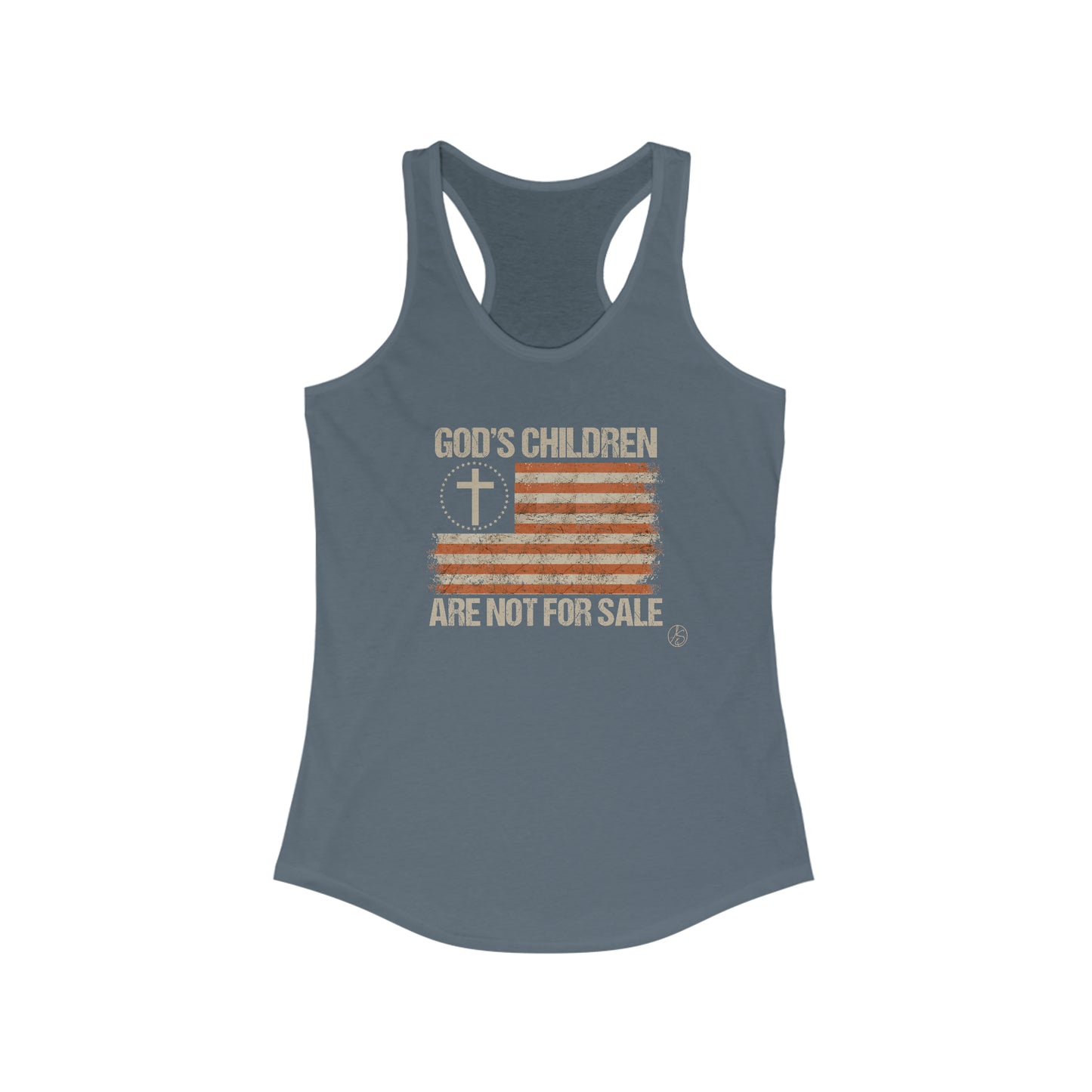 God’s Children Are Not For Sale Women's Ideal Racerback Tank
