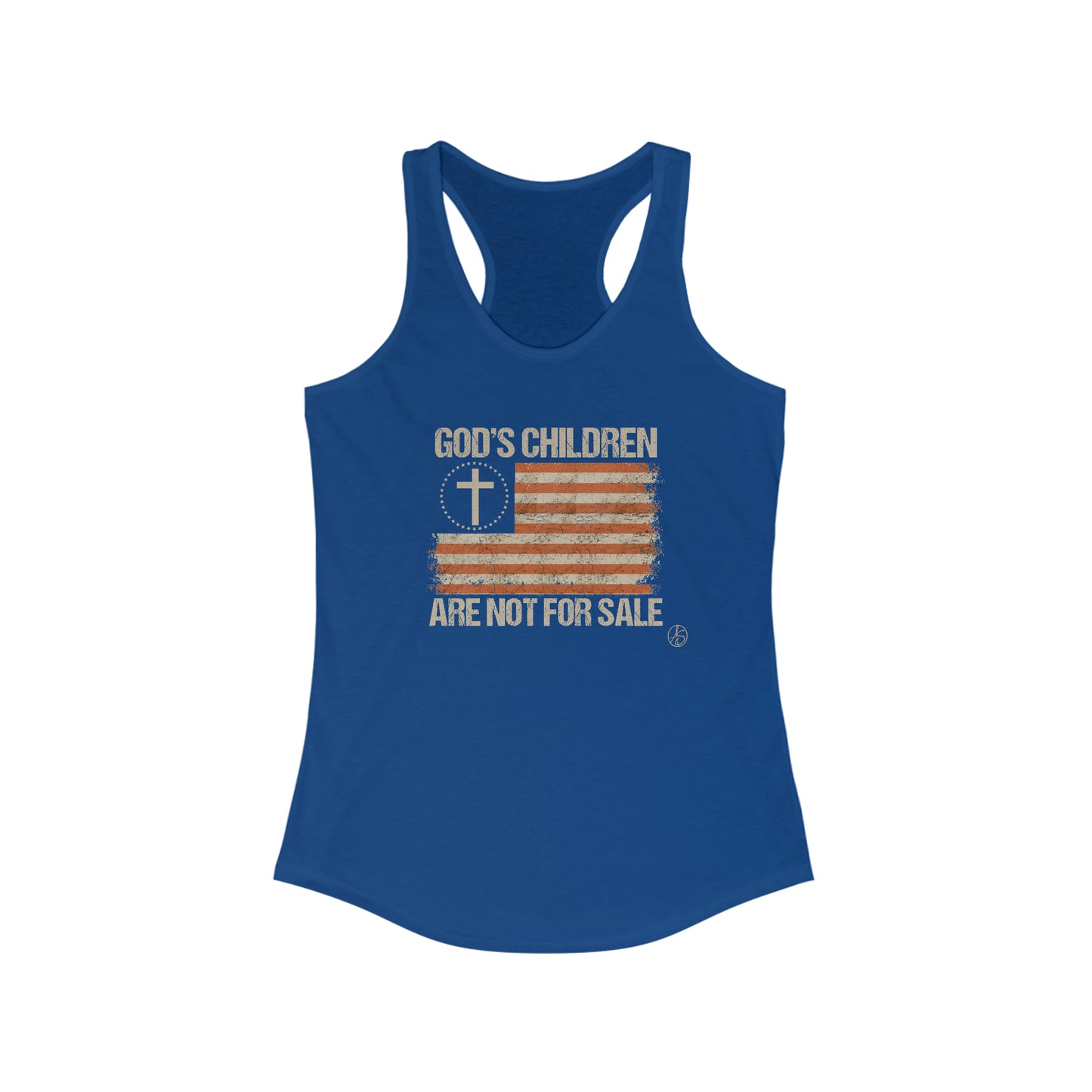 God’s Children Are Not For Sale Women's Ideal Racerback Tank