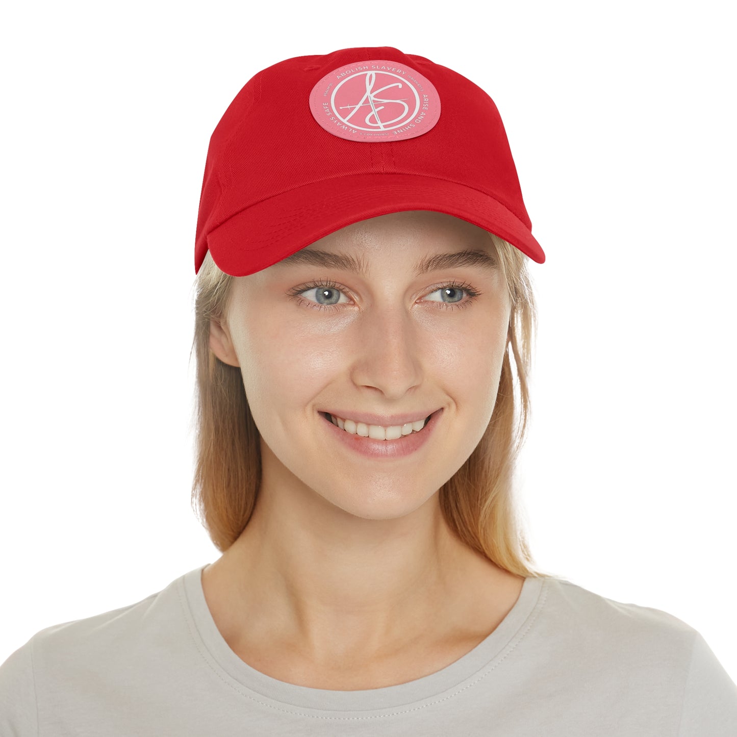 AS Logo Dad Hat with Leather Patch (Round)