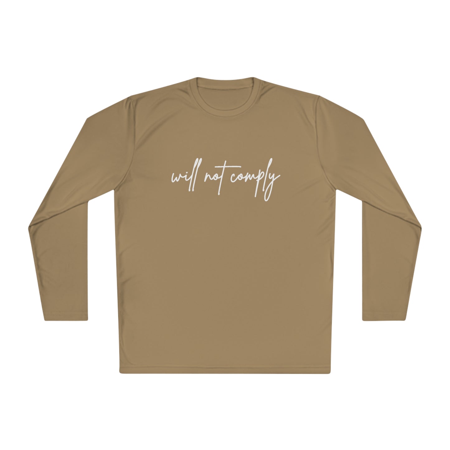 Will Not Comply Unisex Lightweight Long Sleeve Tee
