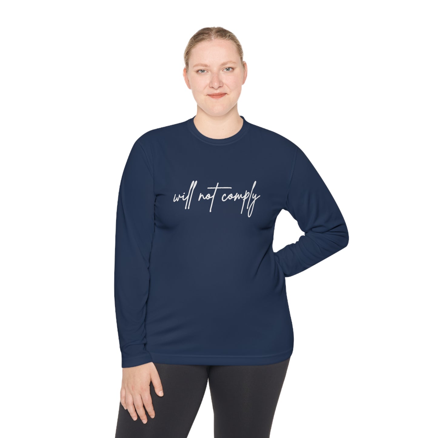 Will Not Comply Unisex Lightweight Long Sleeve Tee