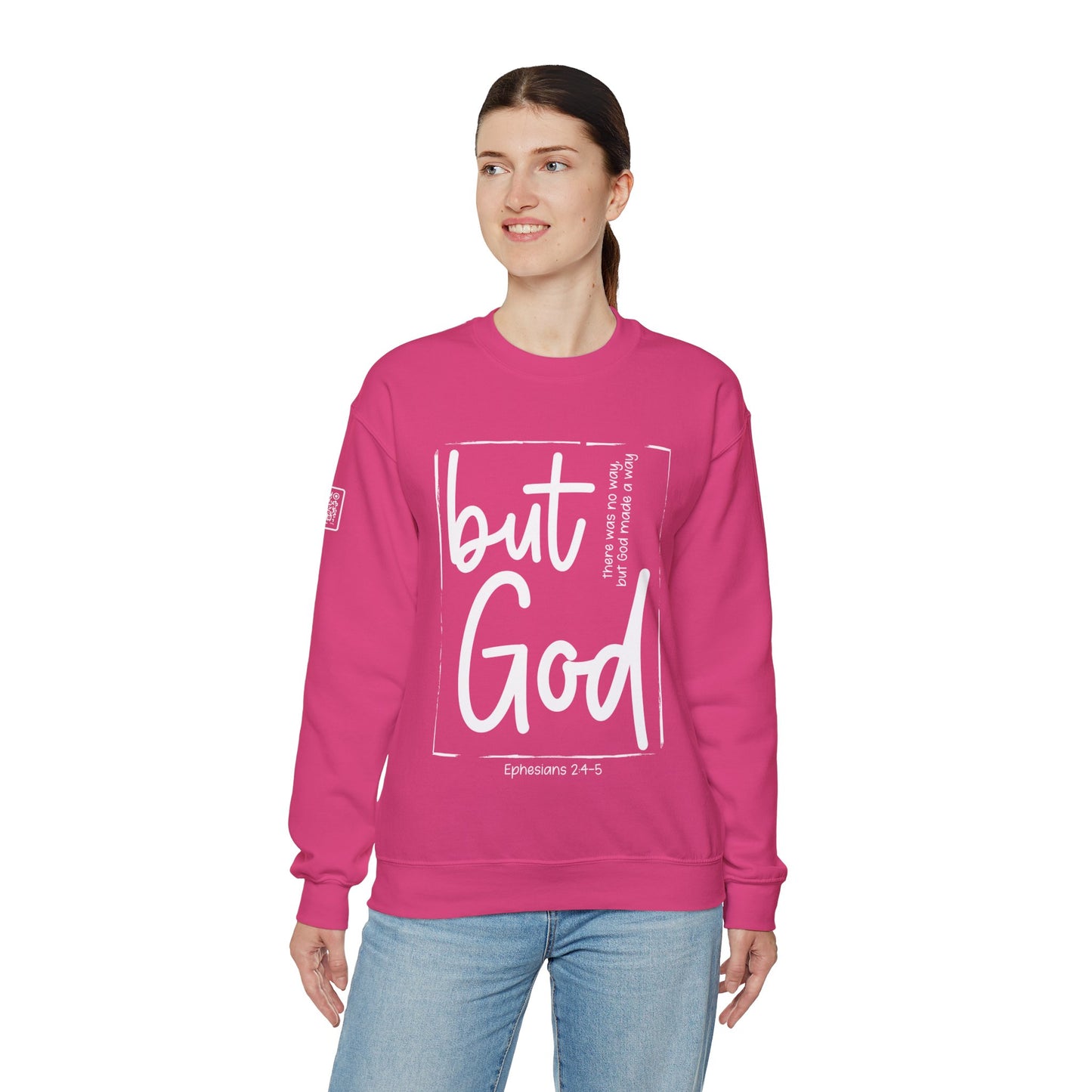 But God Unisex Heavy Blend™ Crewneck Sweatshirt