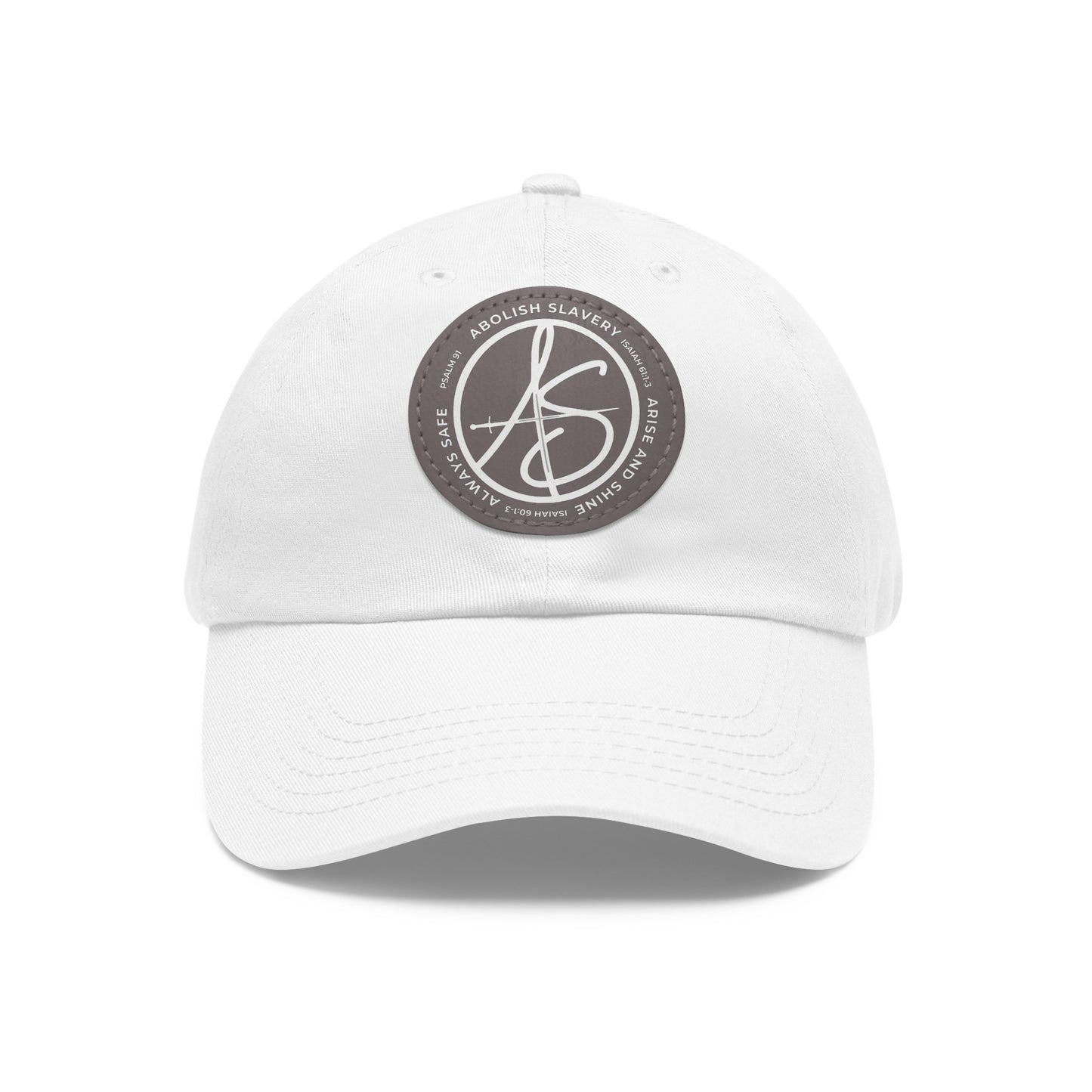 AS Logo Dad Hat with Leather Patch (Round)