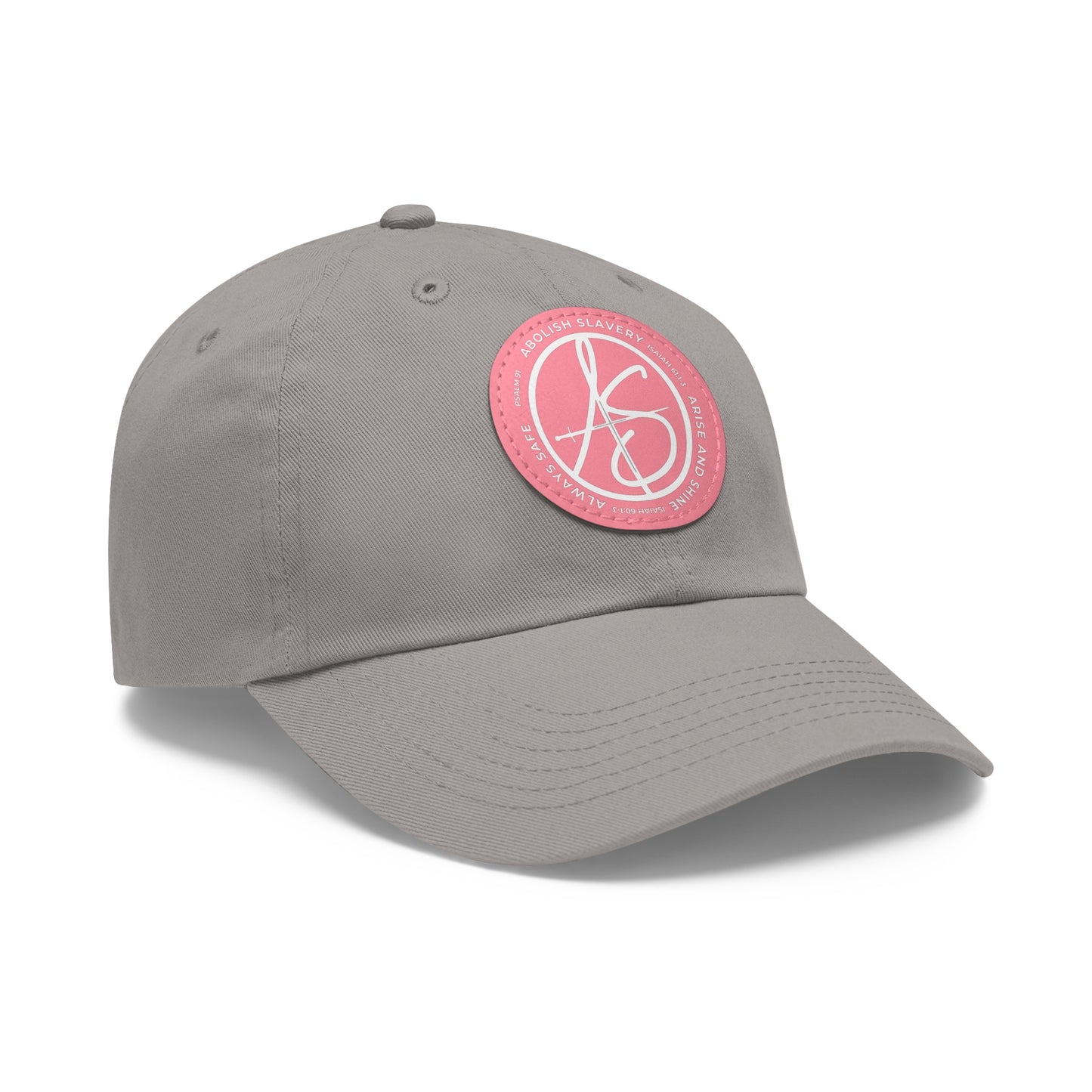 AS Logo Dad Hat with Leather Patch (Round)