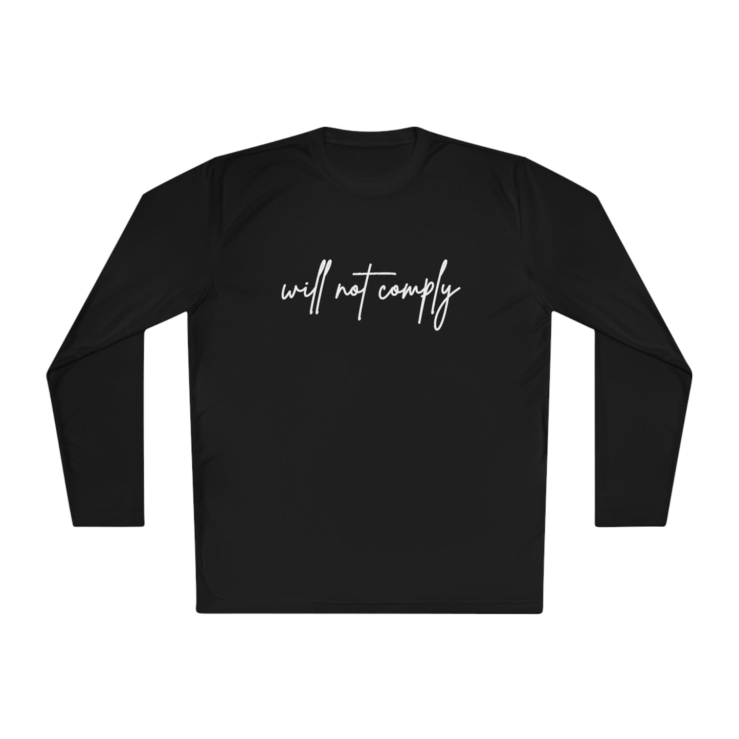 Will Not Comply Unisex Lightweight Long Sleeve Tee