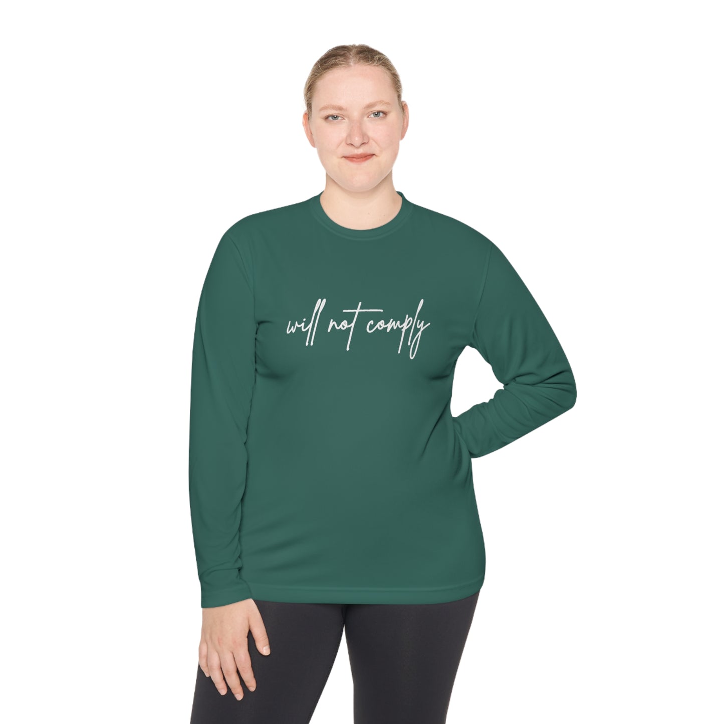 Will Not Comply Unisex Lightweight Long Sleeve Tee