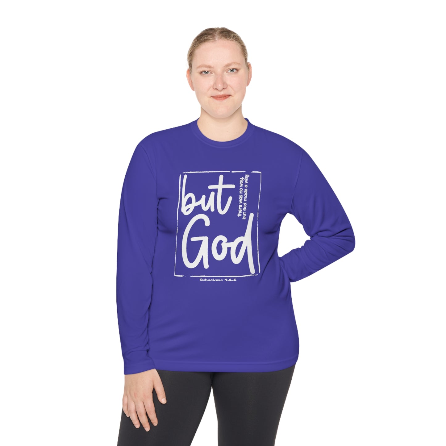 But God Unisex Lightweight Long Sleeve Tee
