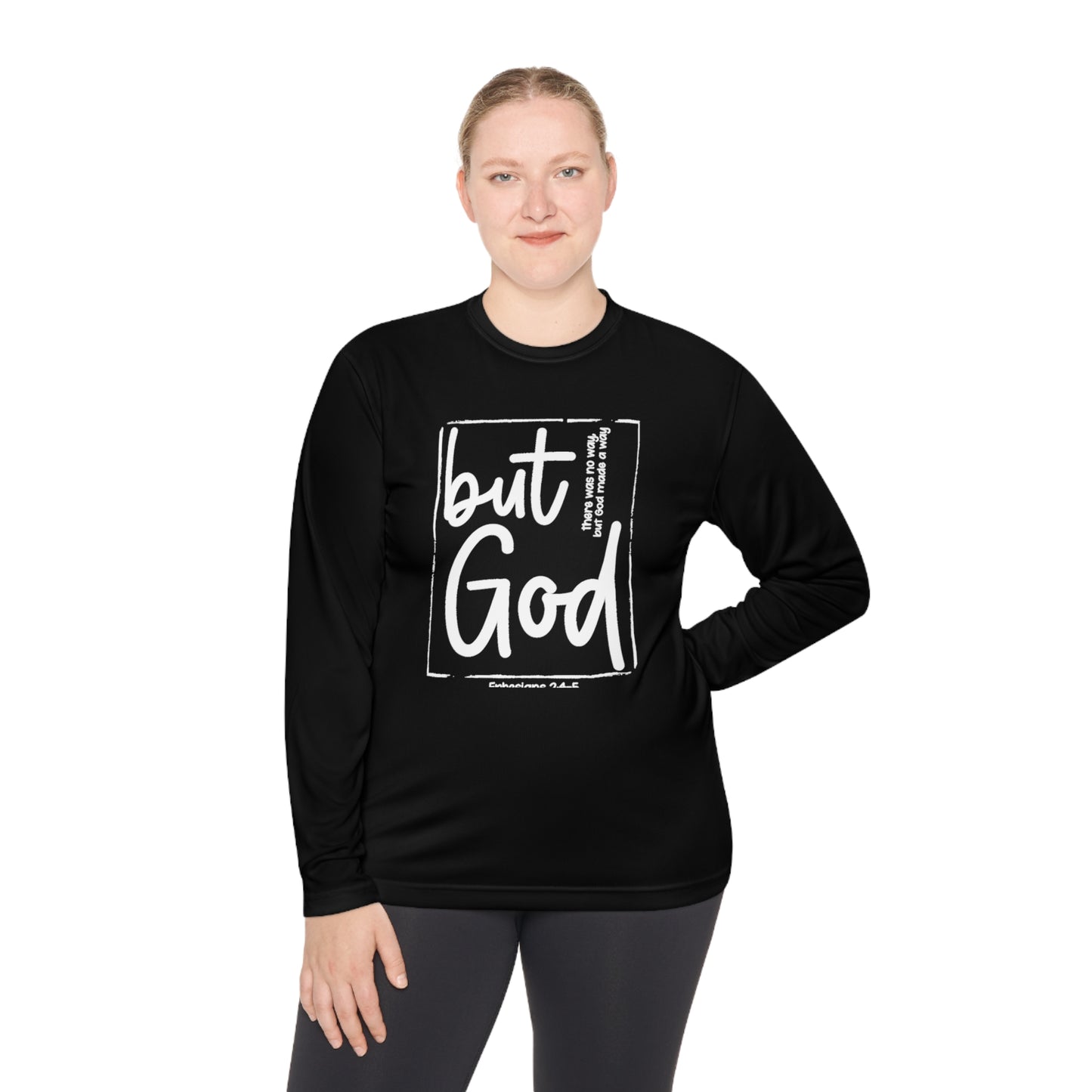 But God Unisex Lightweight Long Sleeve Tee