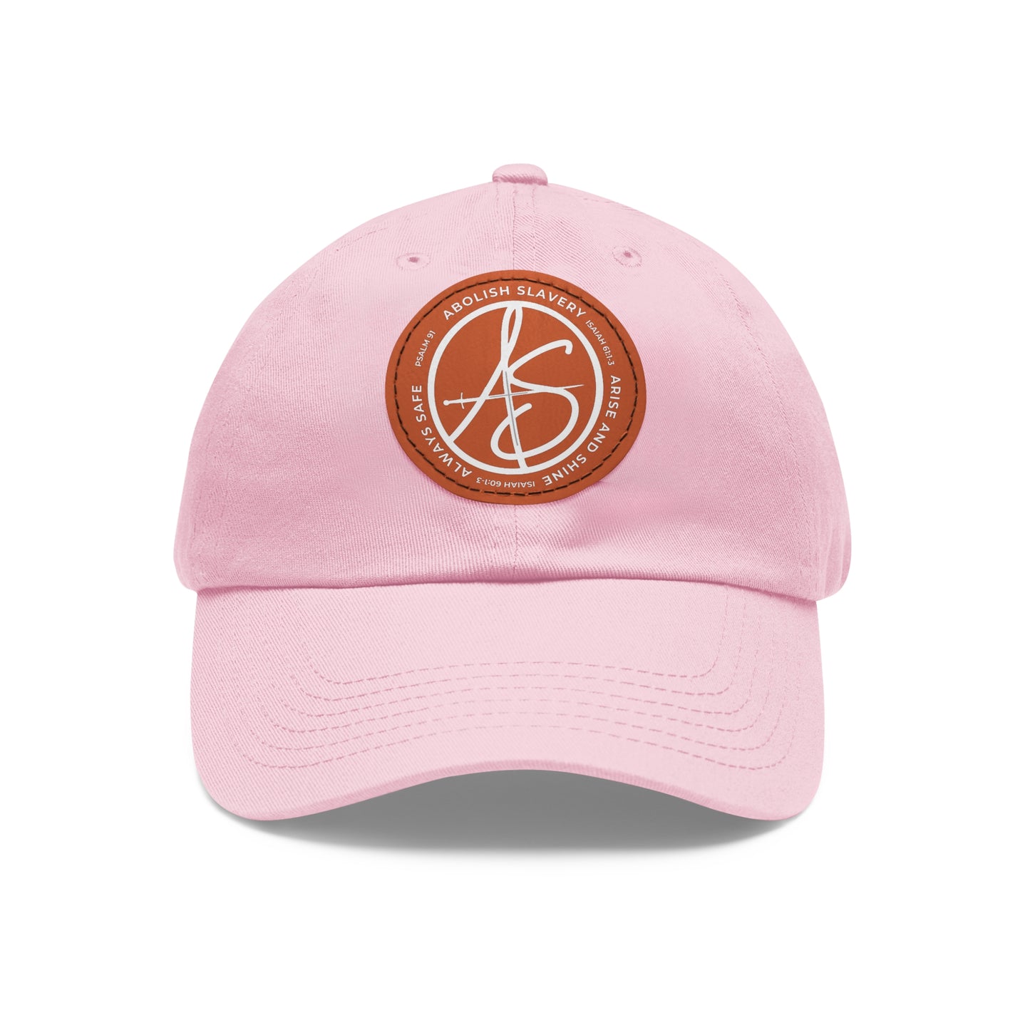 AS Logo Dad Hat with Leather Patch (Round)
