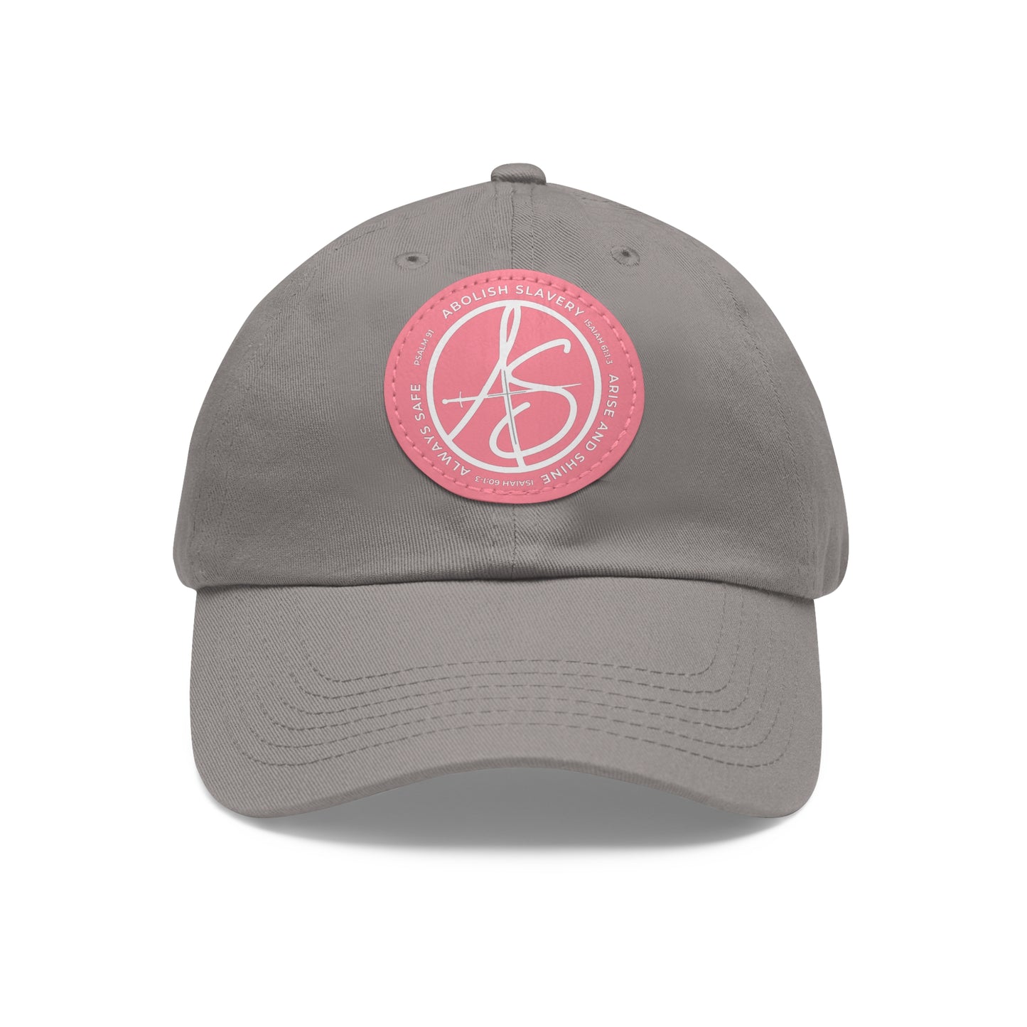 AS Logo Dad Hat with Leather Patch (Round)