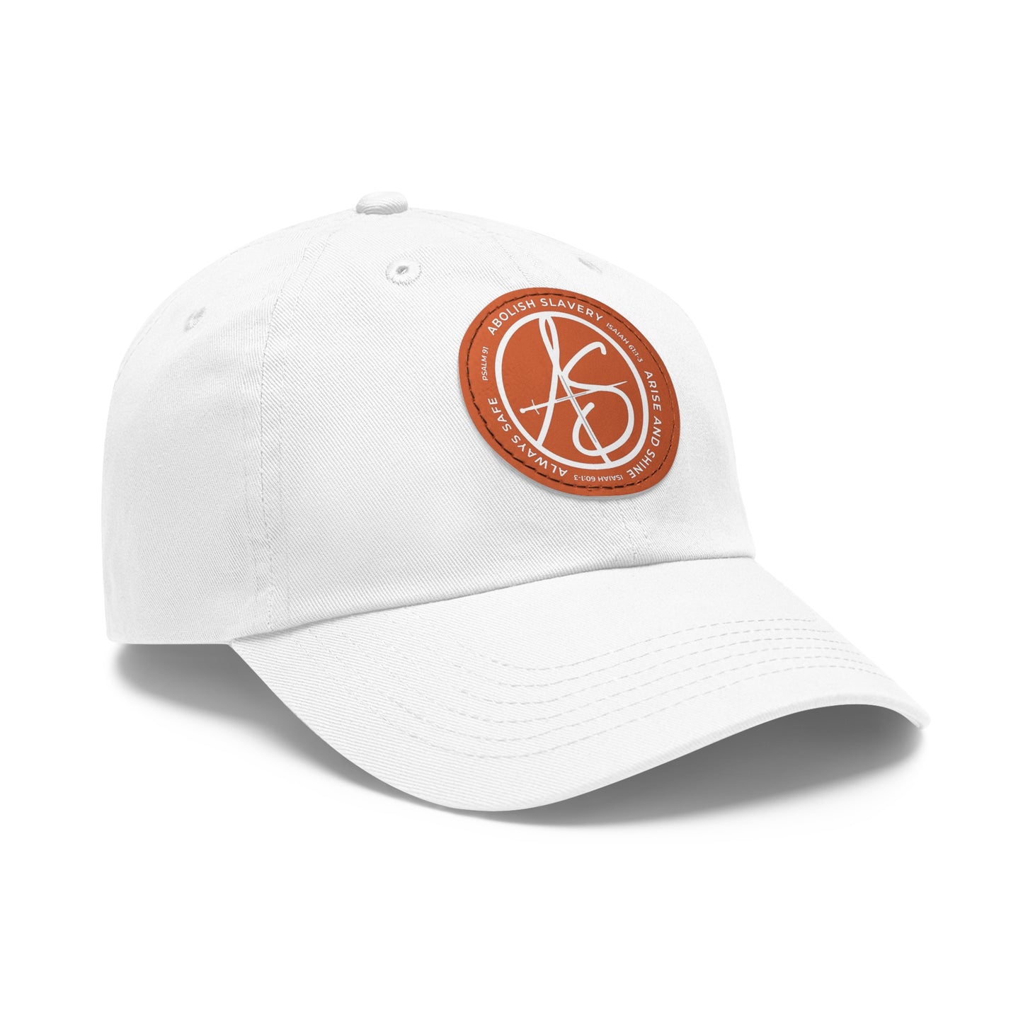 AS Logo Dad Hat with Leather Patch (Round)