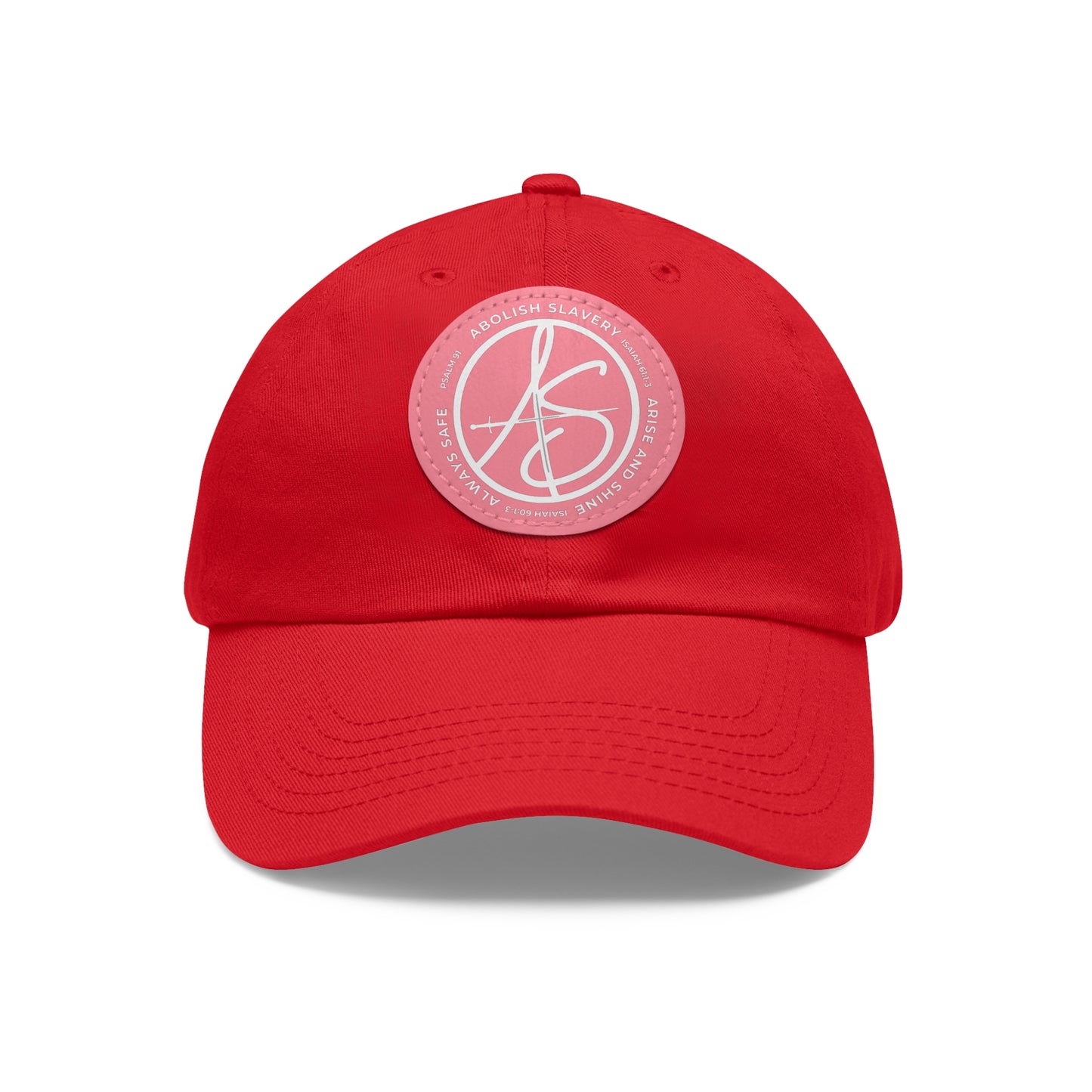 AS Logo Dad Hat with Leather Patch (Round)