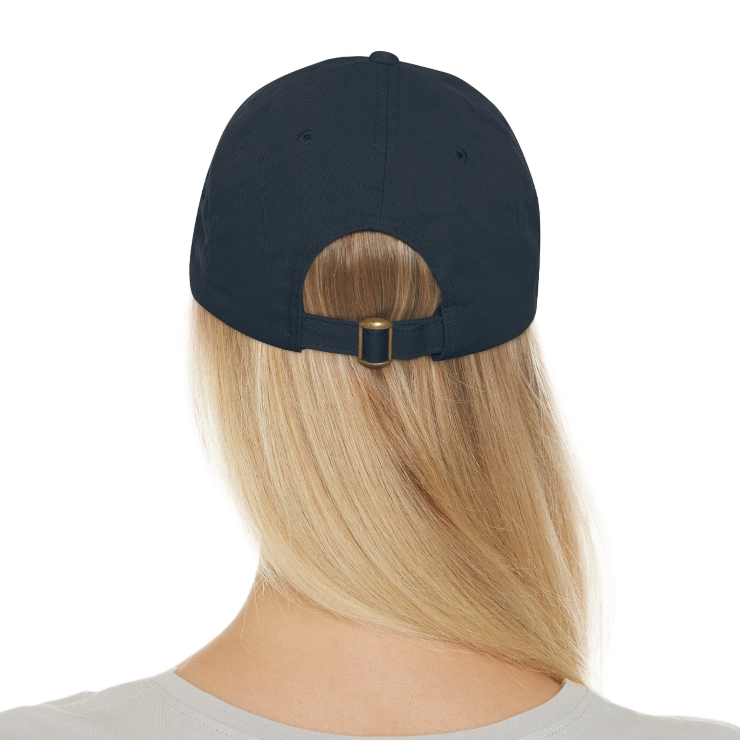 AS Logo Dad Hat with Leather Patch (Round)