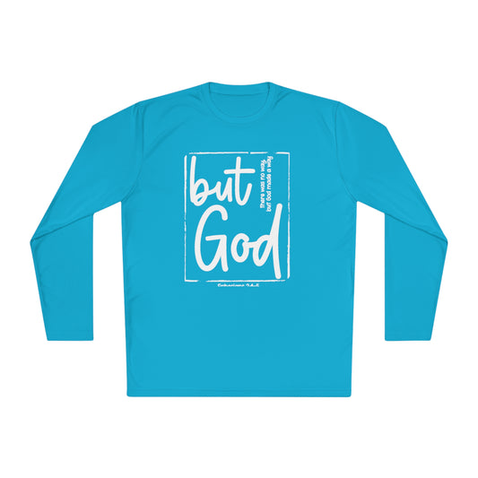 But God Unisex Lightweight Long Sleeve Tee