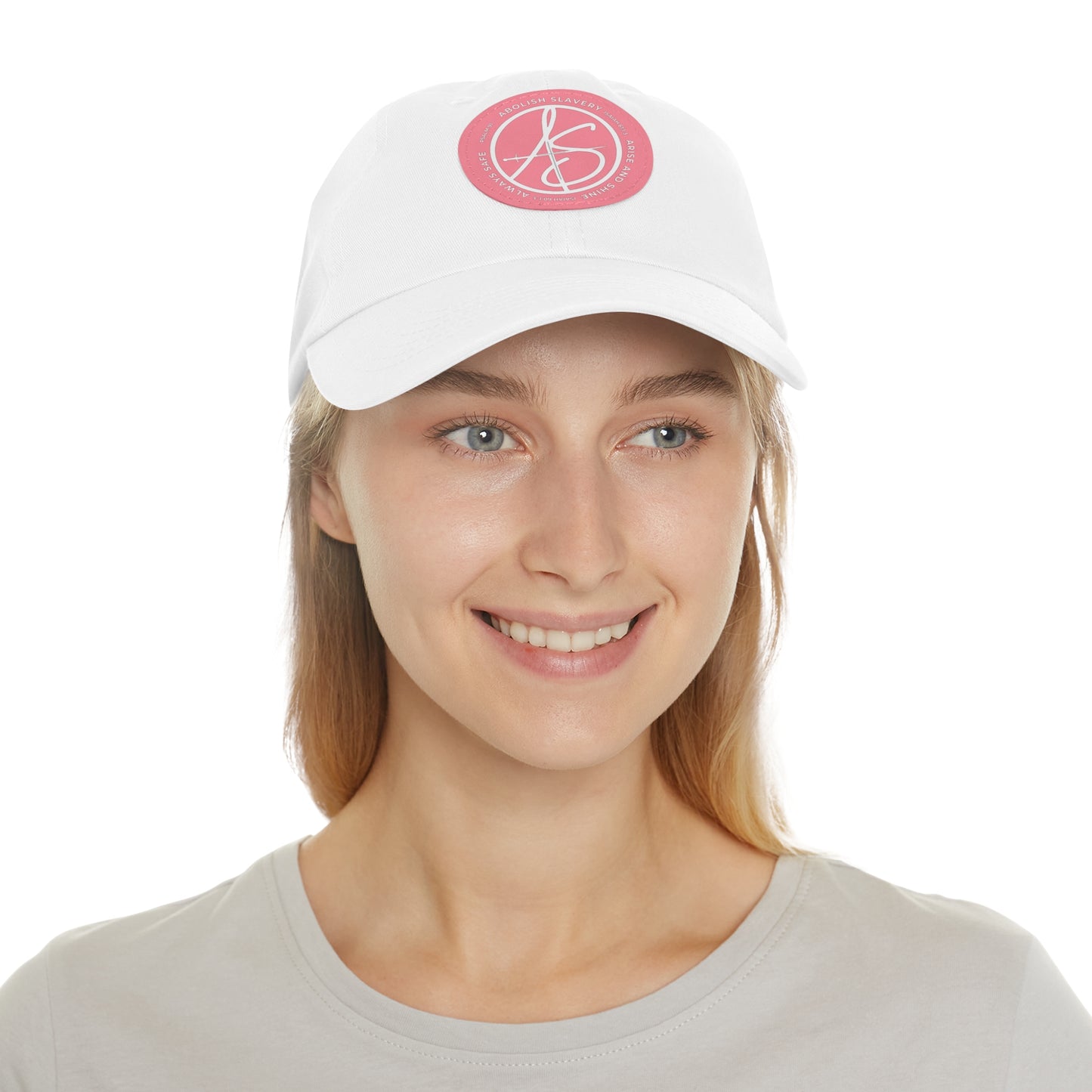 AS Logo Dad Hat with Leather Patch (Round)