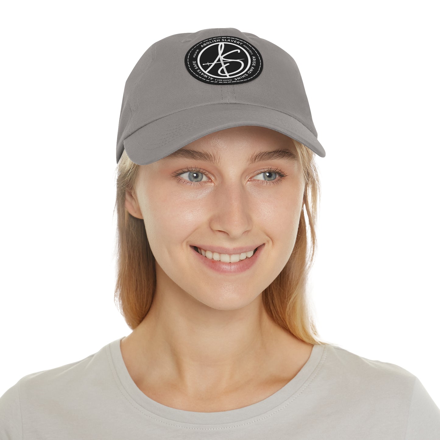 AS Logo Dad Hat with Leather Patch (Round)